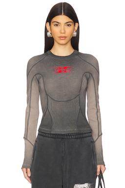 Long Sleeve Top With Blade Logo