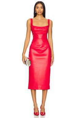 Kassy Faux Leather Dress