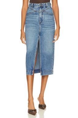 Jonah Midi Denim Skirt