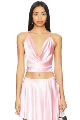Andreama Satin Halter Top