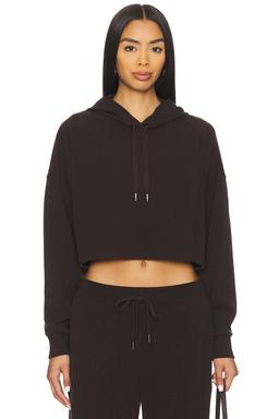 Breathe Easy Ribbed Cropped Hoodie