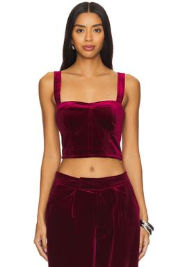 Velvet Crop Top