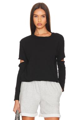 Elbow Cut Long Sleeve Top