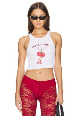 White Cherry Picker Beegee Tank