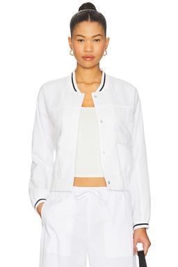 Alina Varsity Stripe Bomber