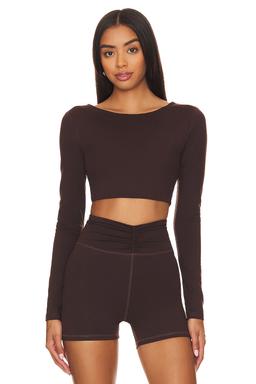 Haley Cropped Long Sleeve Top