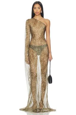 Leopard Print Maxi Dress