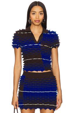 Spikey Gradient Polo Top