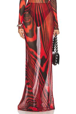 Mesh Maxi Skirt
