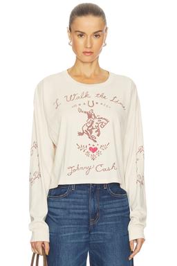 Johnny Cash Walk The Line Meet & Greet Long Sleeve Top