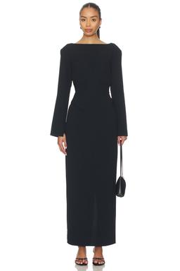 x Coco Norna Polished Crepe Maxi Dress