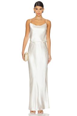 Yarden Silk Maxi Dress