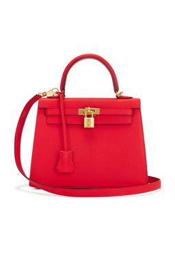 Hermes Epsom Kelly Sellier 25 Handbag
