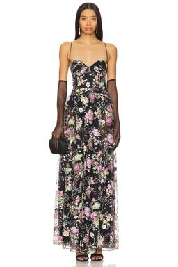 Night Fairy Embroidered Maxi Dress