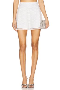 Glitter Grid Mini Skirt