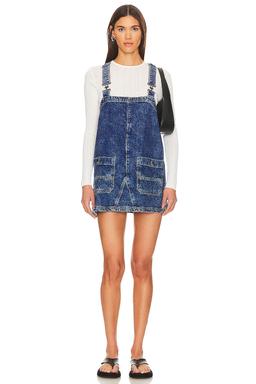 x We The Free Overall Smock Mini Dress