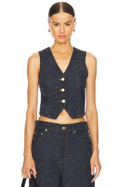 Fluffy Denim Waistcoat