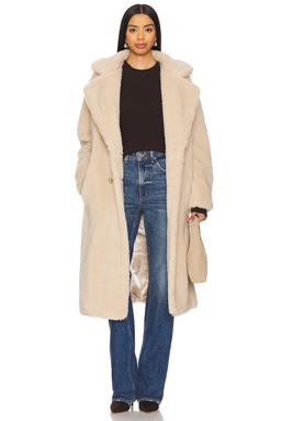 Terry Faux Lamb Fur Coat