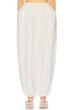 The Balloon Pants in Silk And Wool