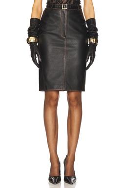 The Leather Pencil Skirt
