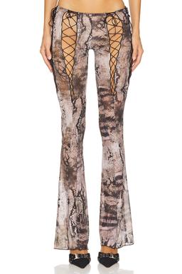 Lace Up Mesh Trousers