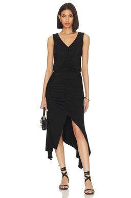 High Low Ruched Dress