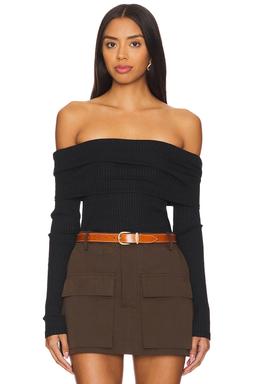 Kayla Off Shoulder Long Sleeve Top