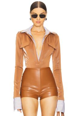 Button Down Bodysuit