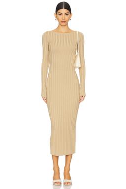 by Marianna Kayce Midi Knit Dress