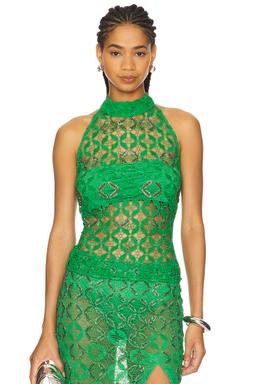 Mossy Meadow Halter Top