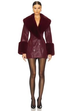 Julieta Faux Leather Coat