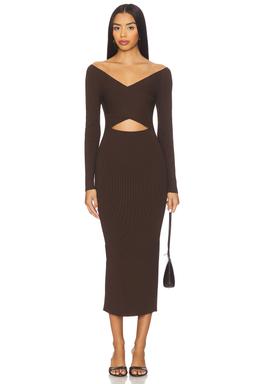 Matte Viscose Cross Front Dress