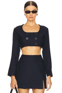 Apron Double-breasted Top