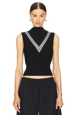 Ace Sleeveless Mockneck