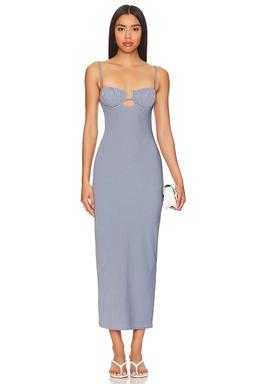X Olivia Culpo Petal Long Slip Dress
