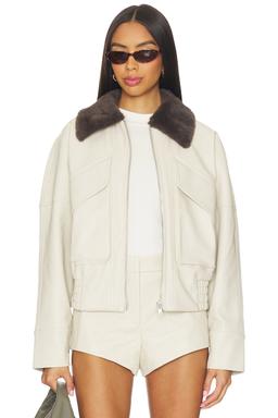 x REVOLVE Chappell Jacket With Faux Fur Collar
