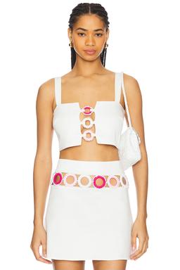 x REVOLVE Square Neck Crop Top