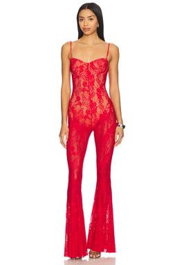 Underwire Fishtail Jumpsuit With Bodysuit