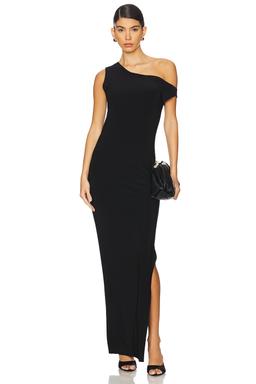 Drop Shoulder Fitted Gown