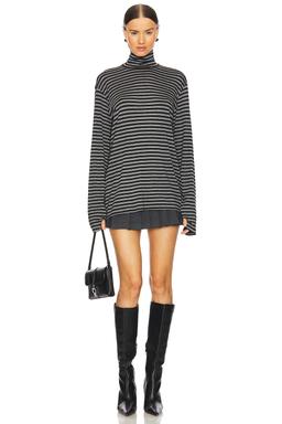 Long Sleeve Turtleneck Easy Fit Top