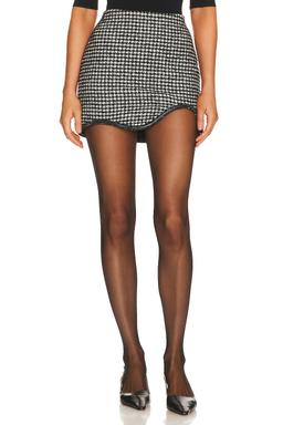 Houndstooth Mini Skirt