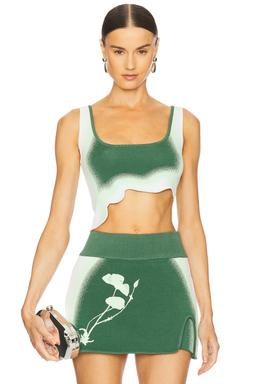 Anise Reversible Wavy Bra Top