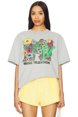 MTV Floral Boxy Tee