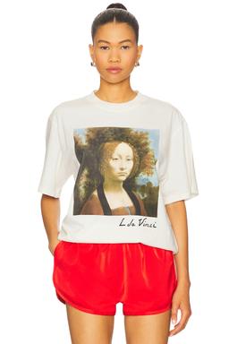 Leonardo Da Vinci Ginevra De' Benci Boxy Tee