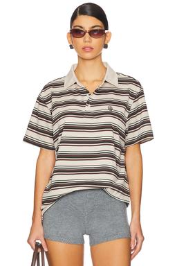 Monogram Striped Polo