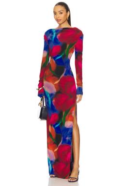 Cabaret Roses Maxi Dress