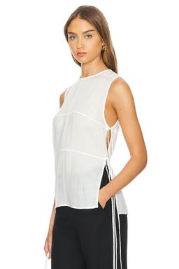Semi Sheer Patchwork Top