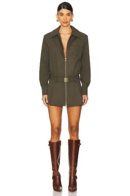 Sanders Twill Bomber Jacket Dress