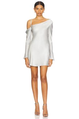Sofia Asymmetrical Long Sleeve Mini Dress