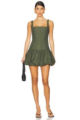Maiori Square Neck Bubble Mini Dress